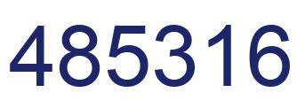 Number 485316 blue image
