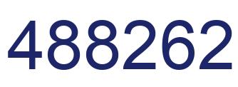 Number 488262 blue image