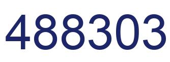 Number 488303 blue image