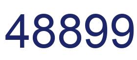 Number 48899 blue image