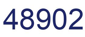 Número 48902 imagen azul