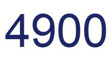 Number 4900 blue image