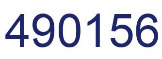 Number 490156 blue image