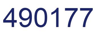 Número 490177 imagen azul