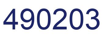 Número 490203 imagen azul
