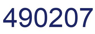 Número 490207 imagen azul