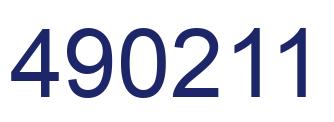 Número 490211 imagen azul