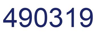 Number 490319 blue image