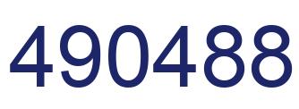 Número 490488 imagen azul