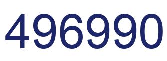 Number 496990 blue image