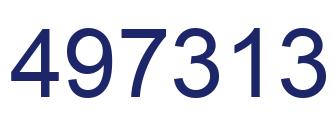 Número 497313 imagen azul