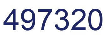 Número 497320 imagen azul