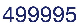 Número 499995 imagen azul