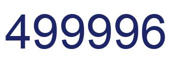 Number 499996 blue image