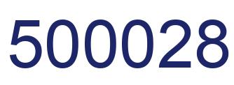 Número 500028 imagen azul