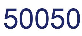 Number 50050 blue image