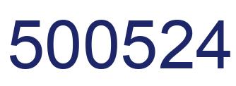 Number 500524 blue image