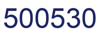 Number 500530 blue image