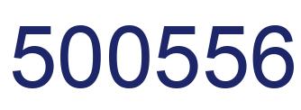 Number 500556 blue image