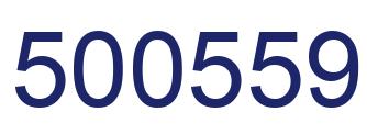 Number 500559 blue image