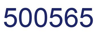 Number 500565 blue image