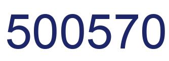 Number 500570 blue image