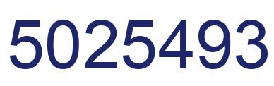 Number 5025493 blue image