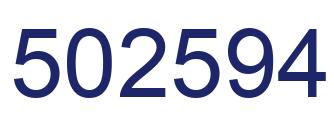Number 502594 blue image