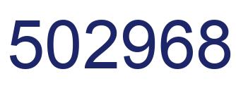 Número 502968 imagen azul