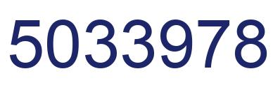 Número 5033978 imagen azul
