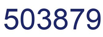 Number 503879 blue image