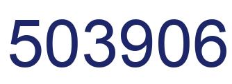 Number 503906 blue image