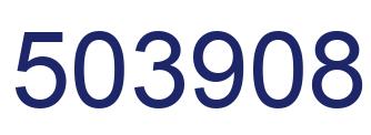 Number 503908 blue image