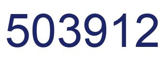 Number 503912 blue image
