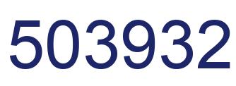 Number 503932 blue image