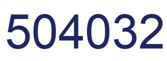 Number 504032 blue image