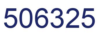 Número 506325 imagen azul