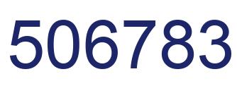 Número 506783 imagen azul