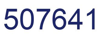 Number 507641 blue image