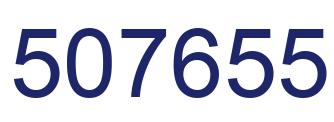 Number 507655 blue image