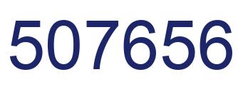Number 507656 blue image