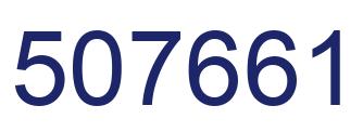 Número 507661 imagen azul