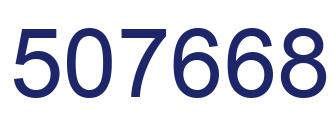 Número 507668 imagen azul