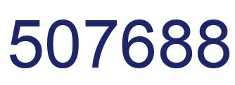 Number 507688 blue image