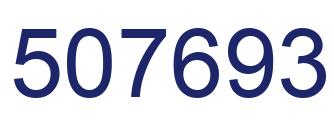 Number 507693 blue image