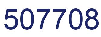 Número 507708 imagen azul