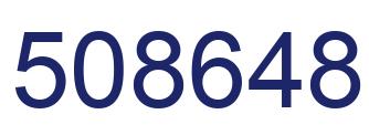 Number 508648 blue image