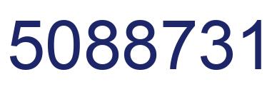 Number 5088731 blue image