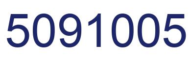 Number 5091005 blue image