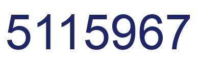 Número 5115967 imagen azul